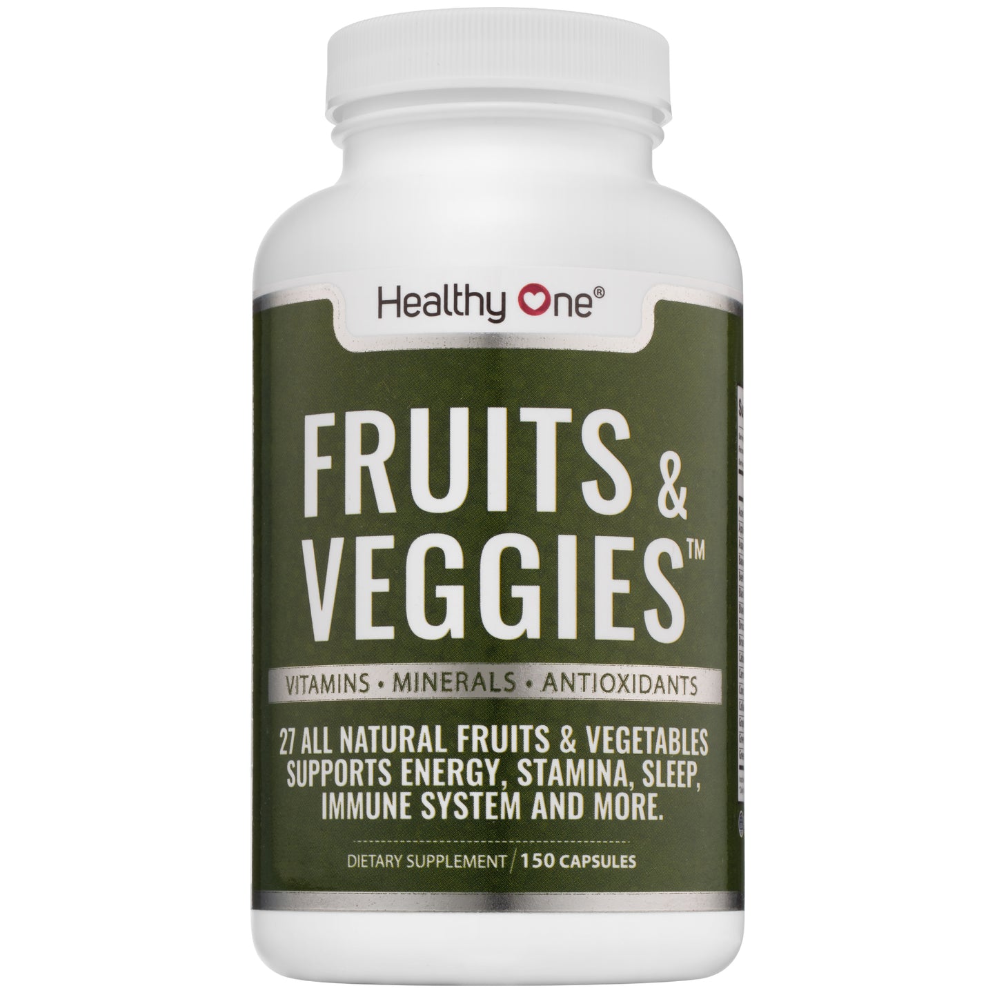 Healthy Fruits and Veggies - Natural Daily Supplement, Vitamins, Minerals & Antioxidants