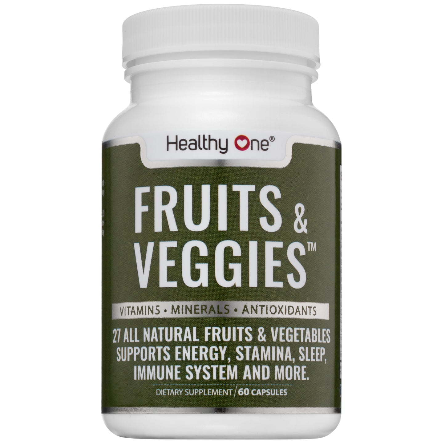 Healthy Fruits and Veggies - Natural Daily Supplement, Vitamins, Minerals & Antioxidants