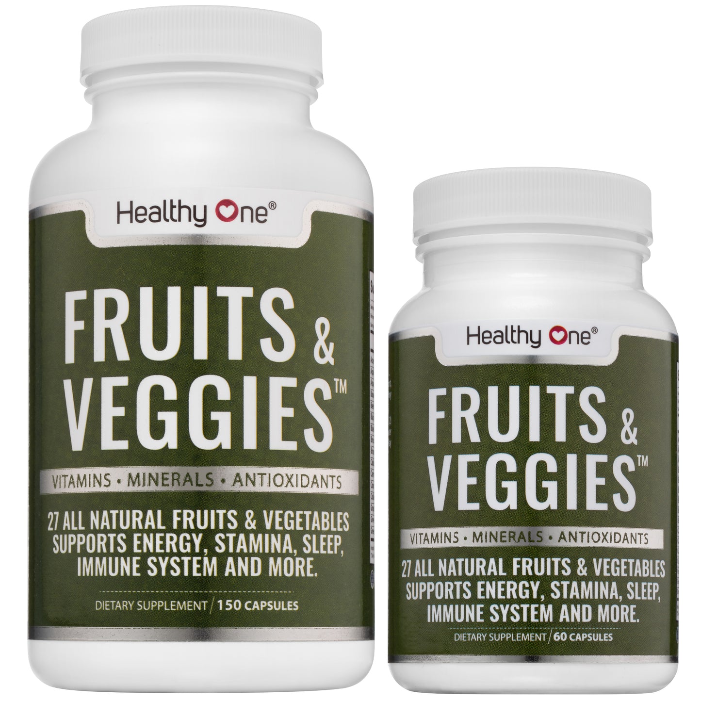 Healthy Fruits and Veggies - Natural Daily Supplement, Vitamins, Minerals & Antioxidants