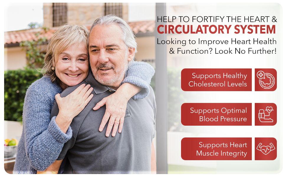 Healthy Heart - Blood Pressure, Cholesterol and Cardiovascular Supplement