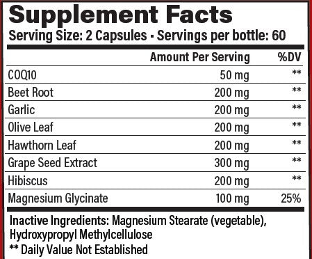 Healthy Heart - Blood Pressure, Cholesterol and Cardiovascular Supplement