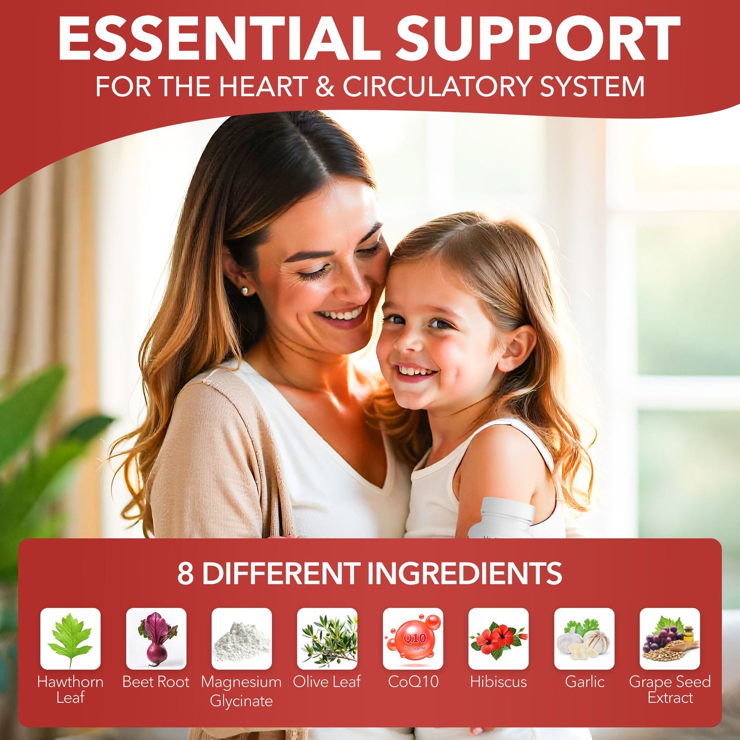 Healthy Heart - Blood Pressure, Cholesterol and Cardiovascular Supplement