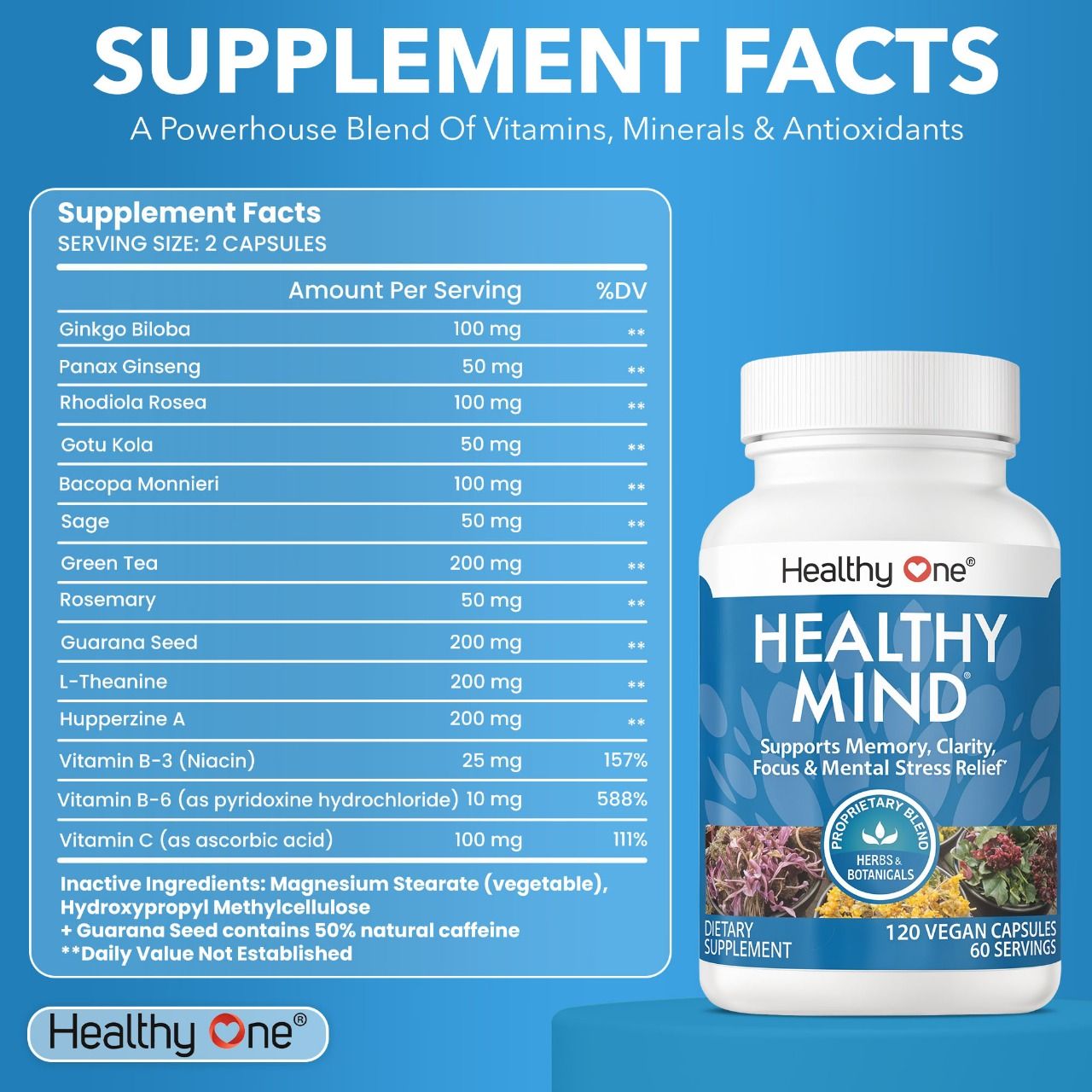 Healthy Mind: Stay Sharp. Think Clear. Feel Calm. Maintain Focus!