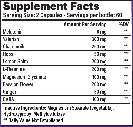 Healthy Sleep - Natural Sleep Aid - Fall Asleep, Stay Asleep, Wake Up Refreshed.