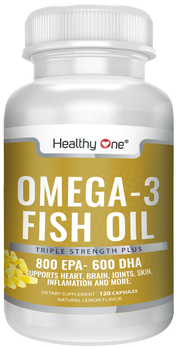 Omega 3 Fish Oil: Support Your Heart, Brain & Body. Lemon Flavor. Burpless!