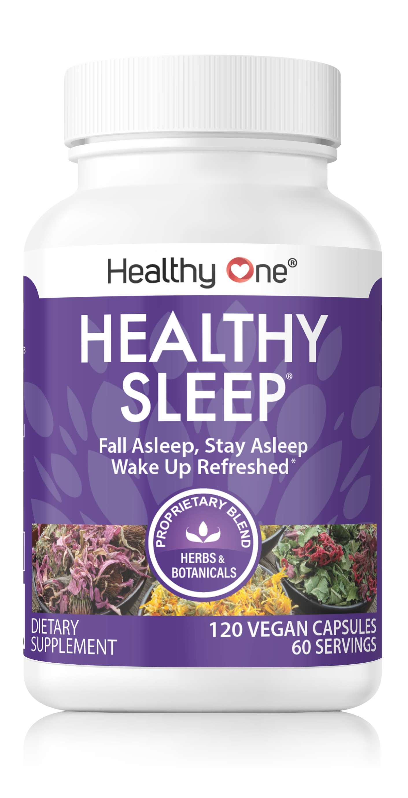 Healthy Sleep - Natural Sleep Aid - Fall Asleep, Stay Asleep, Wake Up Refreshed.