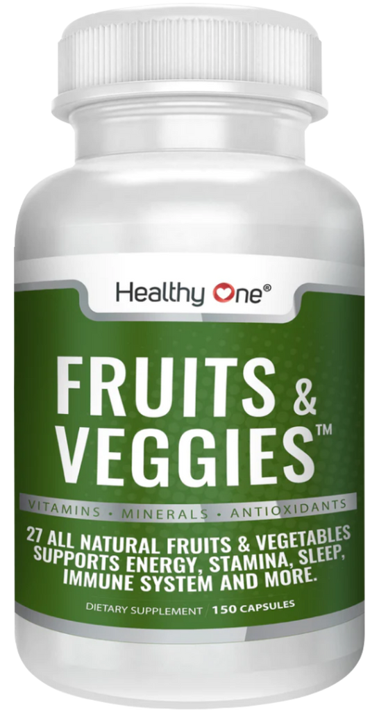 Healthy Fruits and Veggies - Vitamins, Minerals and Antioxidants Nutritional Supplement in a Capsule